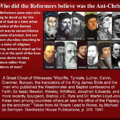 Reformers Interpretations of Anti-Christ