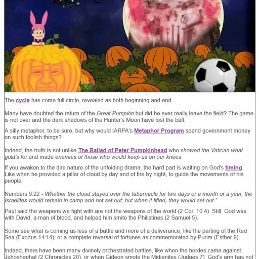 Return of the Great Pumpkin